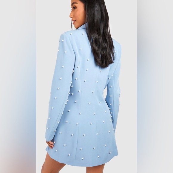 🔸Pearl blazer dress🔸 prettylittlethings ohpolly boohoo - Picture 3 of 6